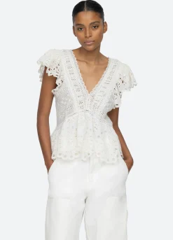 Sea New York Addie Top Cream Cheap