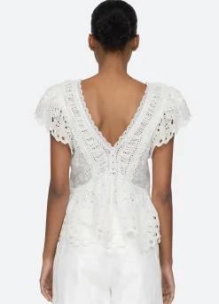Sea New York Addie Top Cream Cheap