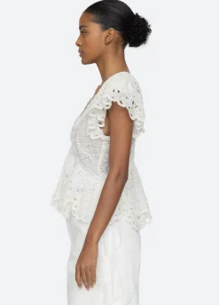 Sea New York Addie Top Cream Cheap