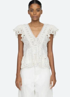 Sea New York Addie Top Cream Cheap