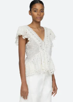 Sea New York Addie Top Cream Cheap