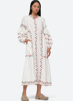 Sea New York Alicia L/S Dress Cream Sale