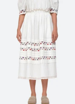 Sea New York Alicia Skirt Cream Flash Sale