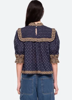 Sea New York Arlita Top Navy Clearance