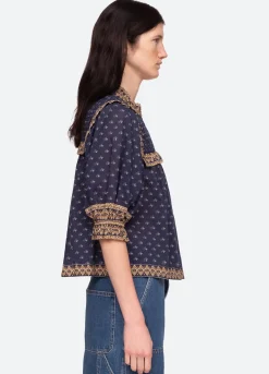 Sea New York Arlita Top Navy Clearance