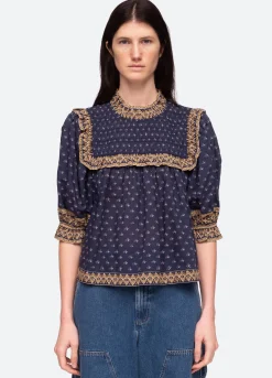 Sea New York Arlita Top Navy Clearance