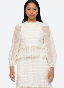 Sea New York Blaine Top Eggshell Clearance