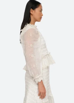 Sea New York Blaine Top Eggshell Clearance