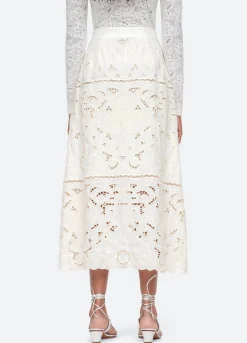 Sea New York Blaire Skirt White Hot
