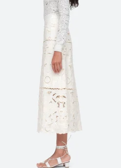 Sea New York Blaire Skirt White Hot