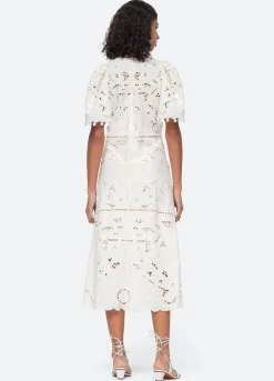Sea New York Blaire S/S Dress White Outlet