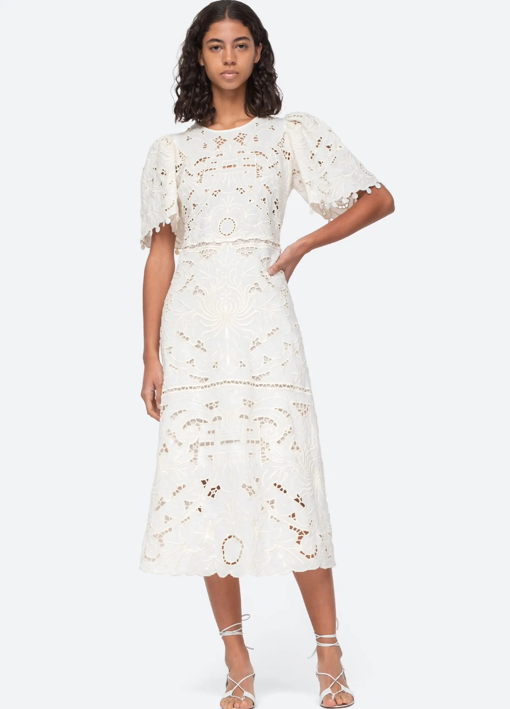 Sea New York Blaire S/S Dress White Outlet