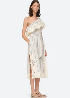 Sea New York Brady One Shoulder Dress Multi Discount