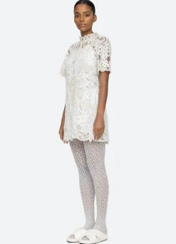 Sea New York Branca S/S Dress Cream Fashion