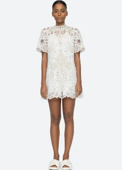 Sea New York Branca S/S Dress Cream Fashion