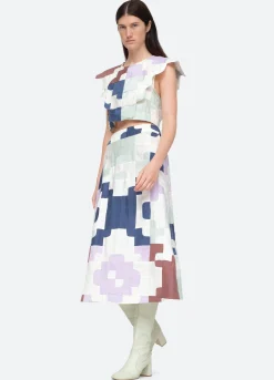 Sea New York Cari Skirt Mint Flash Sale