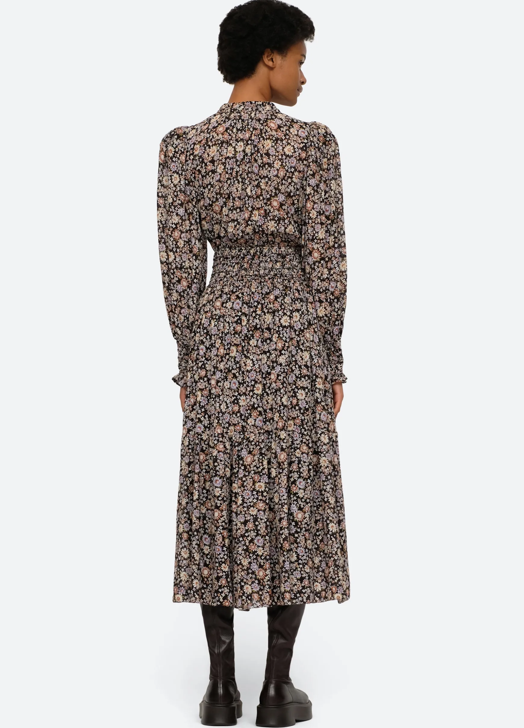 Sea New York Carson Smocked Dress Multi Sale