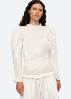 Sea New York Casey L/S Top Eggshell Discount