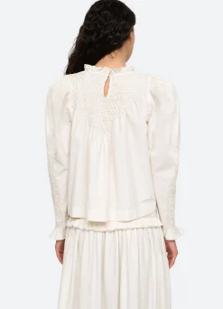 Sea New York Casey L/S Top Eggshell Discount