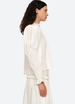 Sea New York Casey L/S Top Eggshell Discount