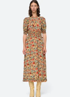 Sea New York Ensley Puff Slv Dress Multi Flash Sale