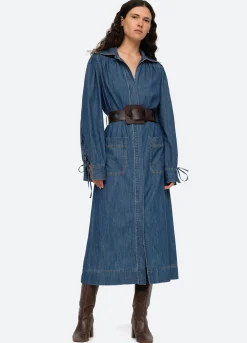 Sea New York Fallon Dress Blue Cheap
