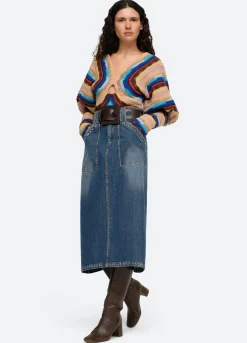 Sea New York Fallon Skirt Blue Discount