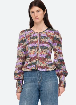 Sea New York Felicity Cardigan Multi Hot