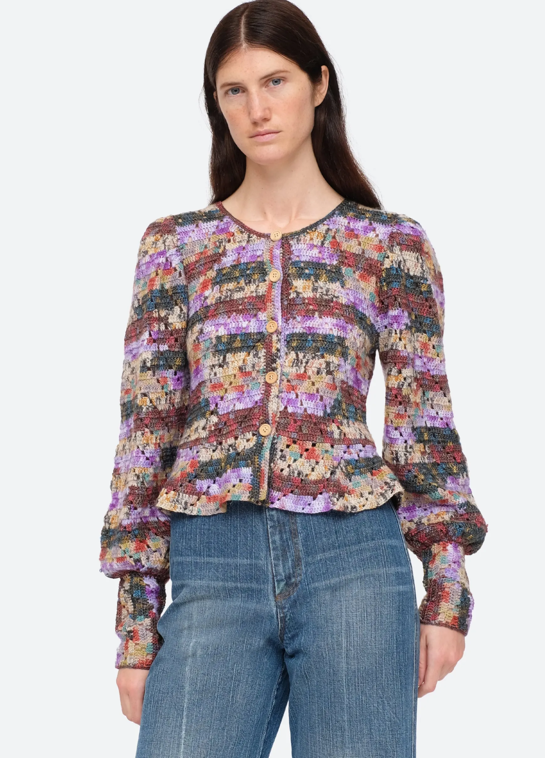 Sea New York Felicity Cardigan Multi Hot