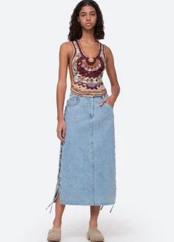Sea New York Flyn Skirt Blue Cheap