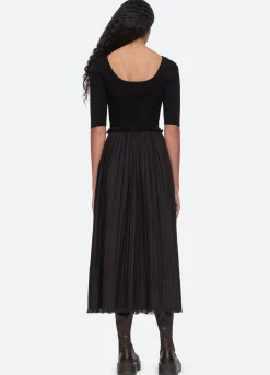Sea New York Greir Combo Dress Black Best Sale