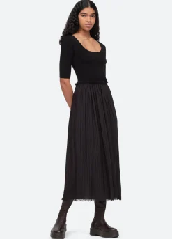 Sea New York Greir Combo Dress Black Best Sale