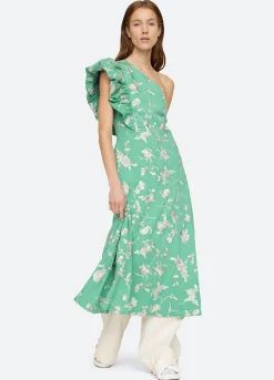 Sea New York Julian One Shoulder Dress Mint Best Sale