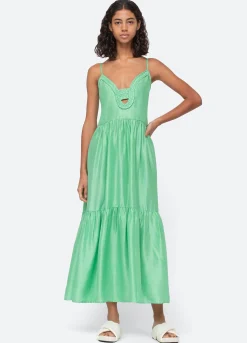 Sea New York Kyle Slip Dress Lime Best