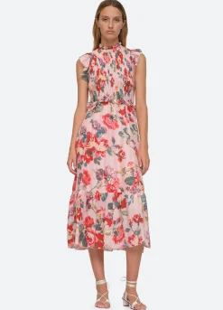 Sea New York Lanie Smocked Dress Multi Outlet