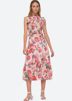 Sea New York Lanie Smocked Dress Multi Outlet