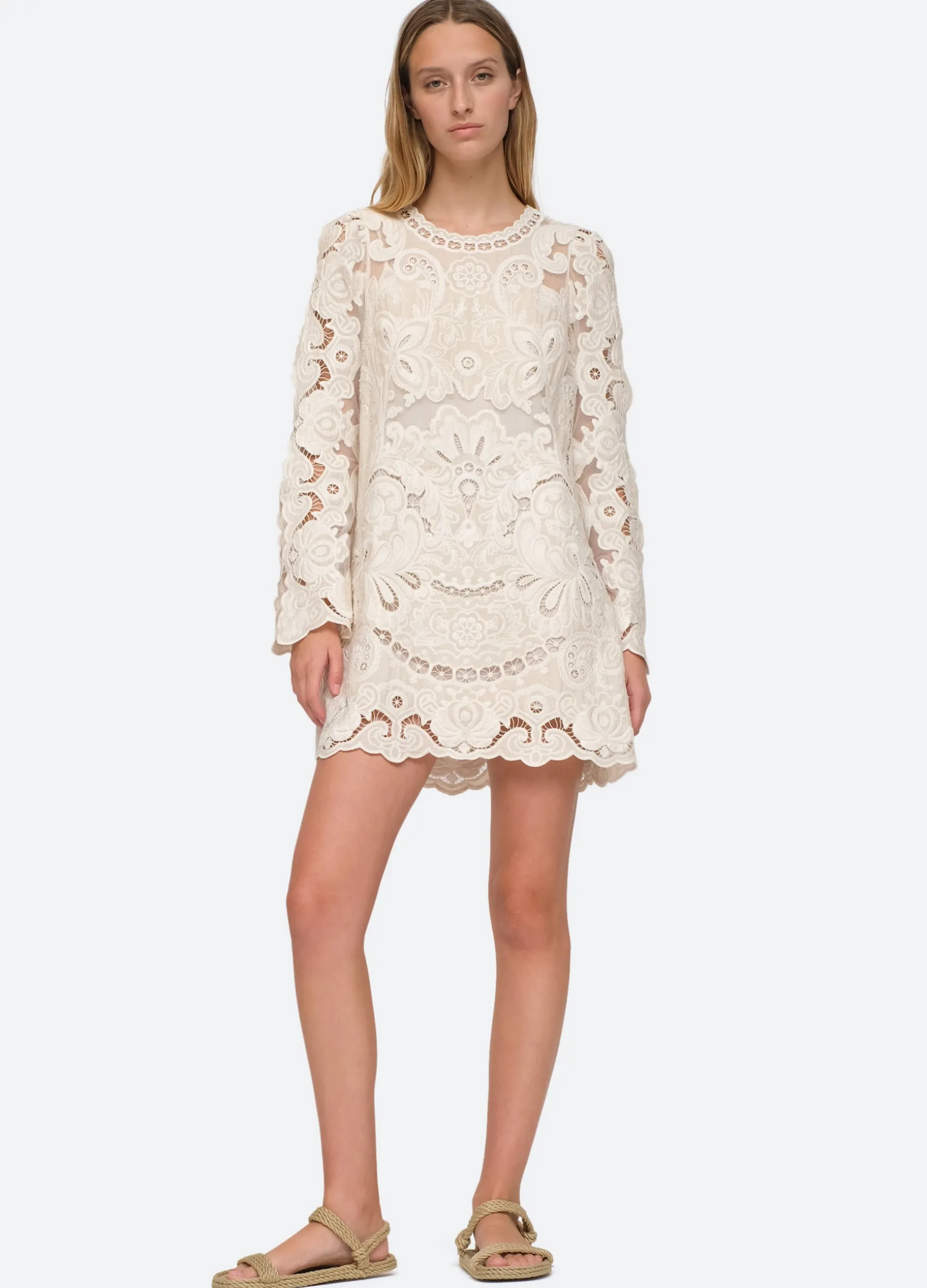 Sea New York Lysa Dress Cream New