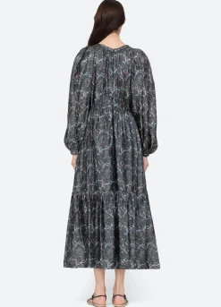 Sea New York Marlee L/S Dress Black Cheap