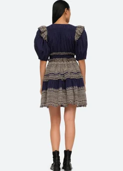 Sea New York Marley S/S Dress Navy Flash Sale