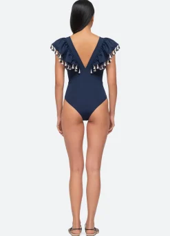 Sea New York Nautical One Piece Navy Hot