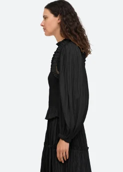 Sea New York Paco Smocked Top Fashion