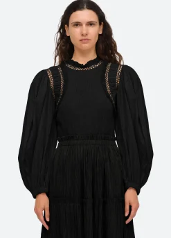 Sea New York Paco Smocked Top Fashion
