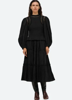 Sea New York Paco Smocked Top Fashion