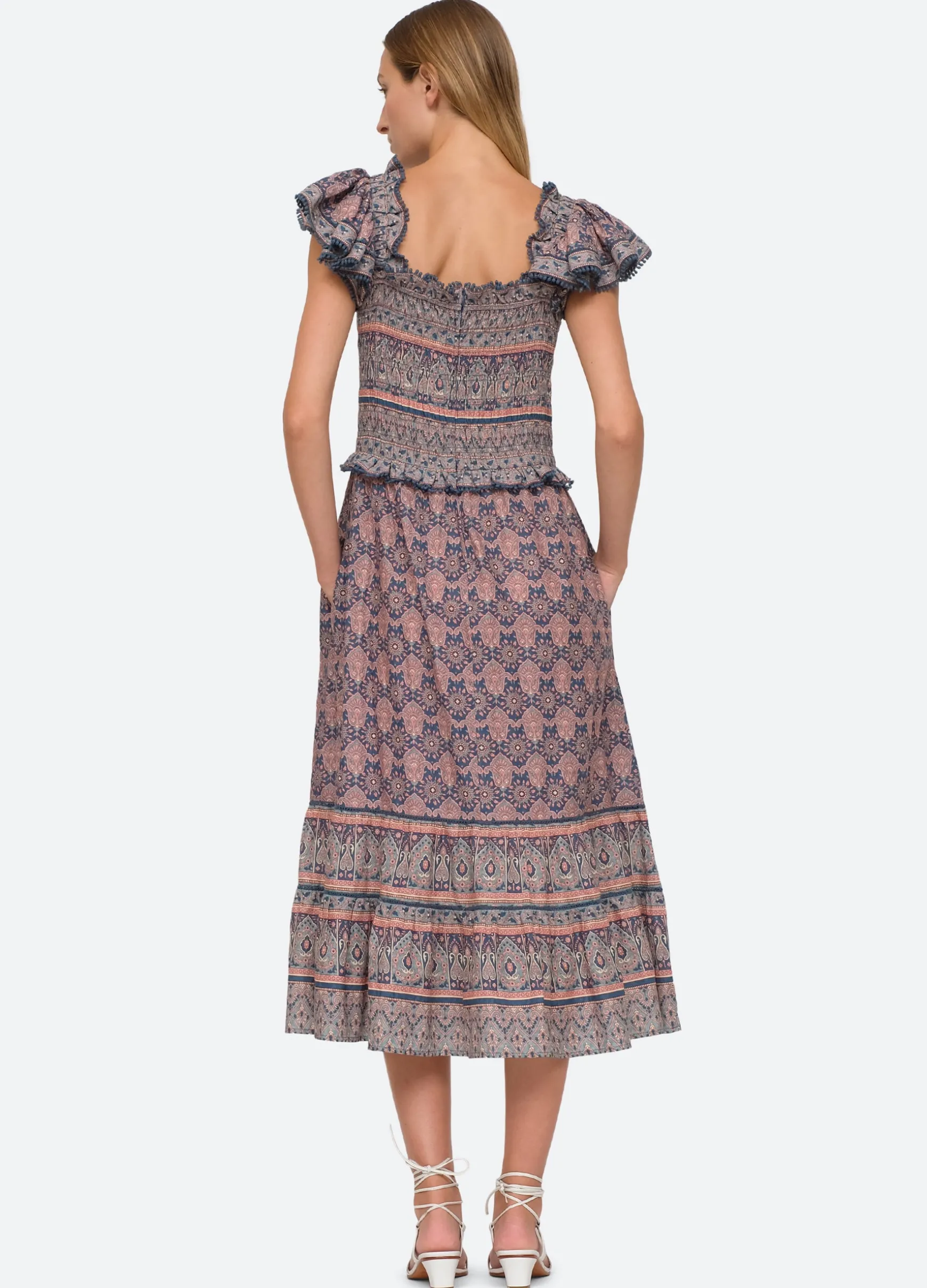 Sea New York Parker Smocked Dress Lilac Best Sale