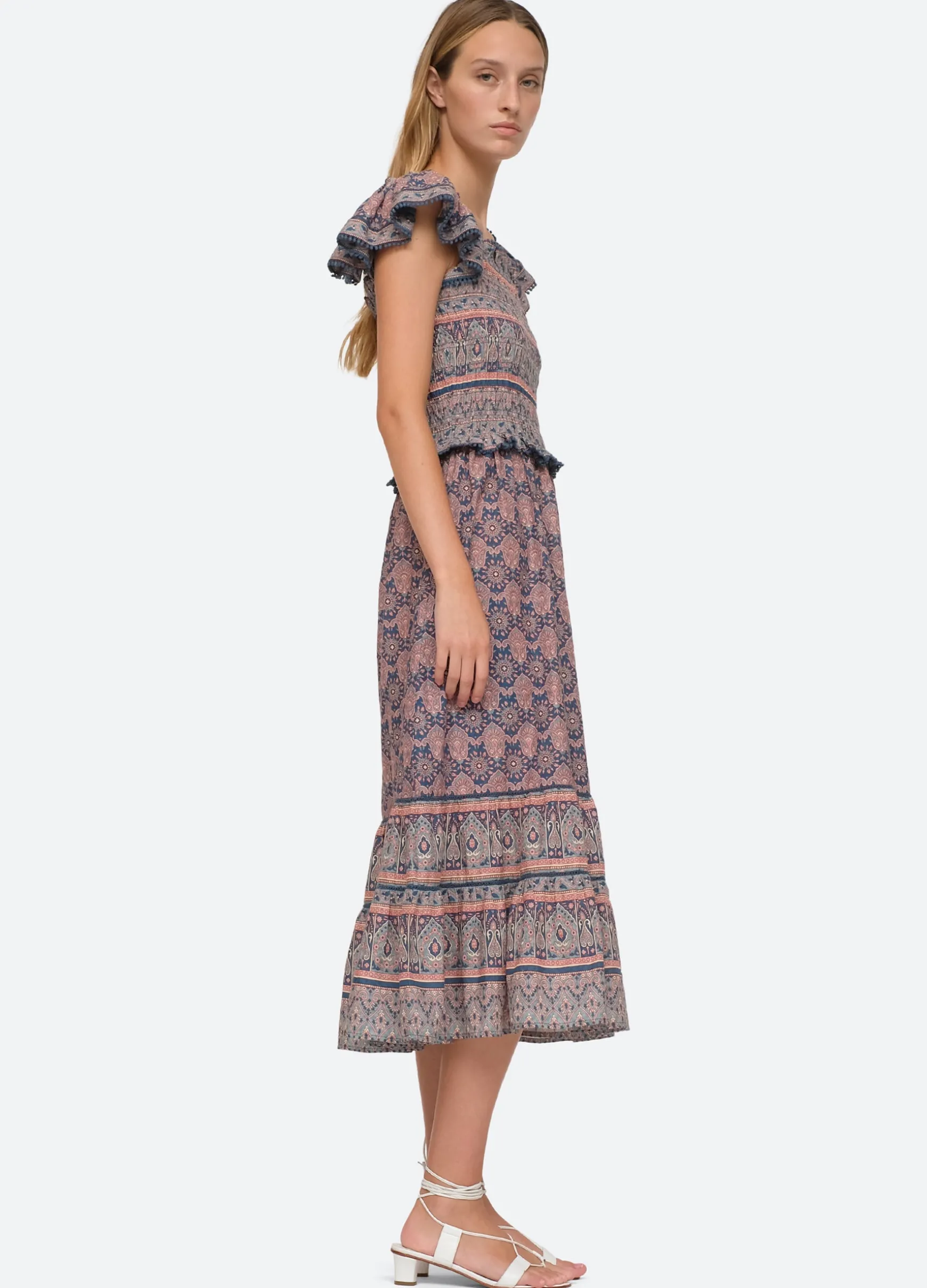 Sea New York Parker Smocked Dress Lilac Best Sale