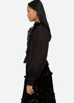 Sea New York Pasha Top Black Flash Sale