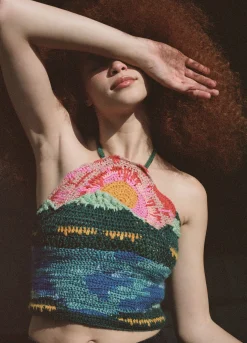 Sea New York Ray Halter Top Multi Hot