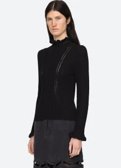 Sea New York Riva Turtle Neck Top Cheap