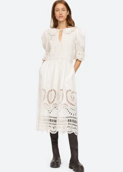 Sea New York Saint Foy Smocked Dress White New