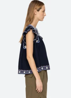 Sea New York Shaina Top Navy Best Sale